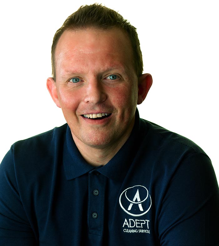 Michael Holt, Managing Director of Adept Cleaning Services in Liverpool